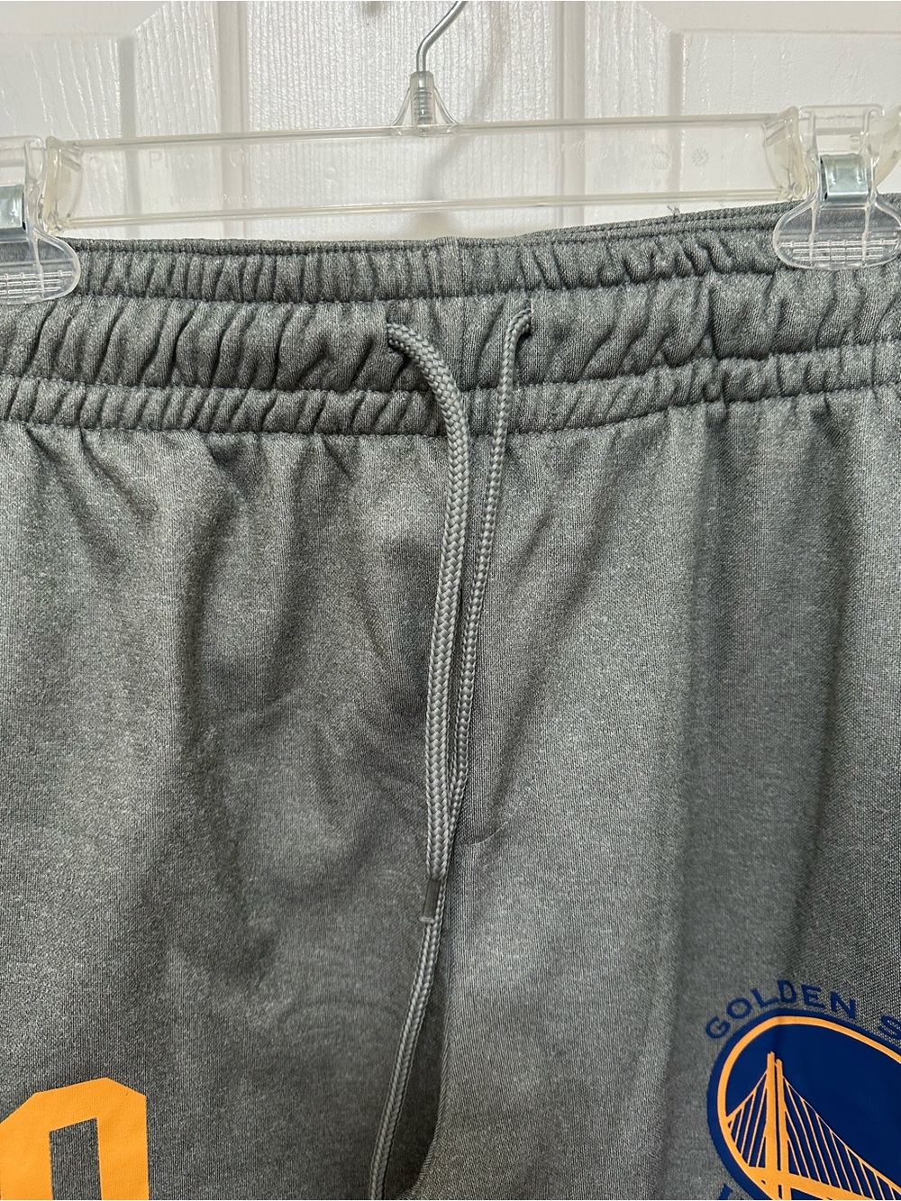 0345 NBA Gray Sweatpants with Blue and Gold 'Curry 30' Graphics size medium - Picture 5 of 10